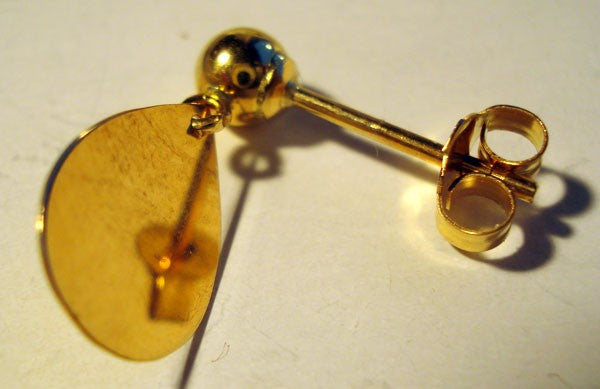 Boucles d'oreilles Safari or jaune 750