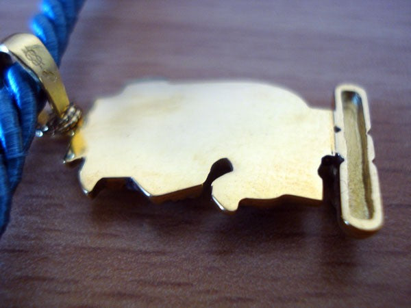 Pendentif égyptien Isis émaux or 750