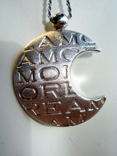 Collier Lune or blanc 750 Caplain