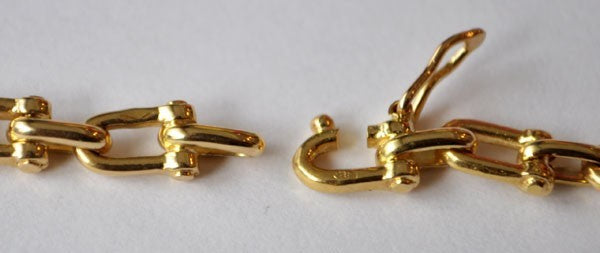 Chaîne homme Étrier or jaune 750