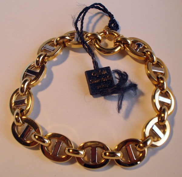 Bracelet maille marine 2 ors 750 Caplain Saint André