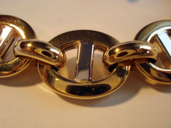 Bracelet maille marine 2 ors 750 Caplain Saint André