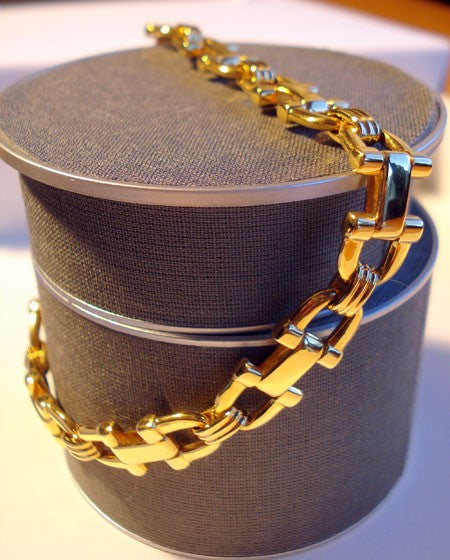Bracelet homme massif or jaune 750