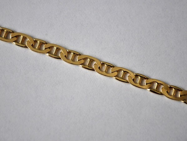 Chaîne homme marine plate or jaune 750 Caplain Saint André