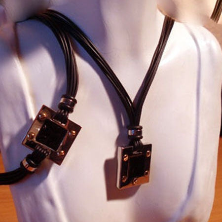 Bracelet acier et or 750 caoutchouc