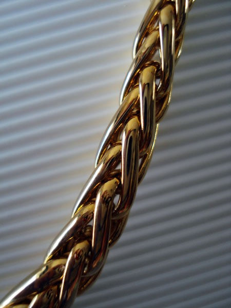 Collier palmier chute or jaune 750