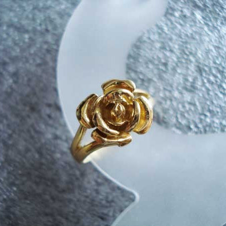 Bague Rose or jaune 750 Arior