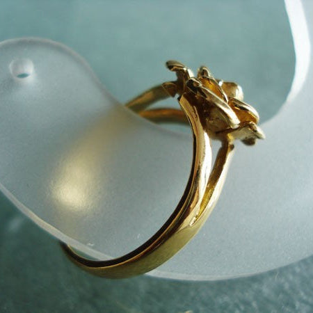 Bague Rose or jaune 750 Arior