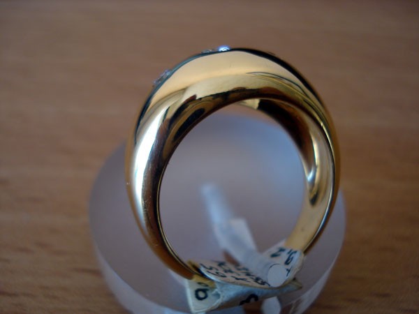 Bague Jonc 3 diamants or jaune Orest