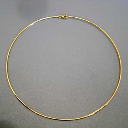 Collier jonc or jaune 750