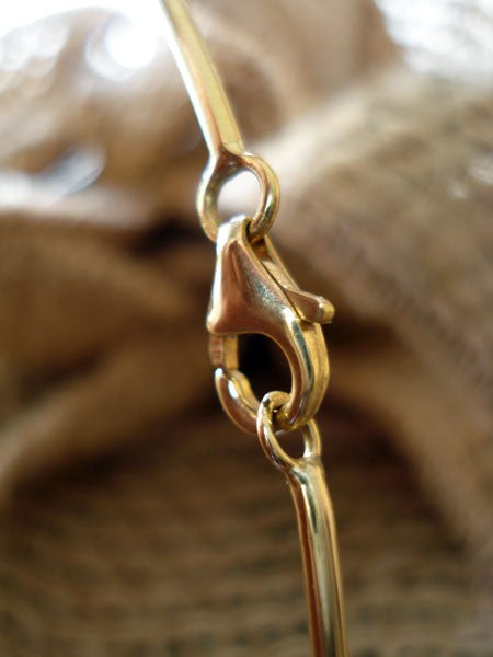 Collier jonc or jaune 750