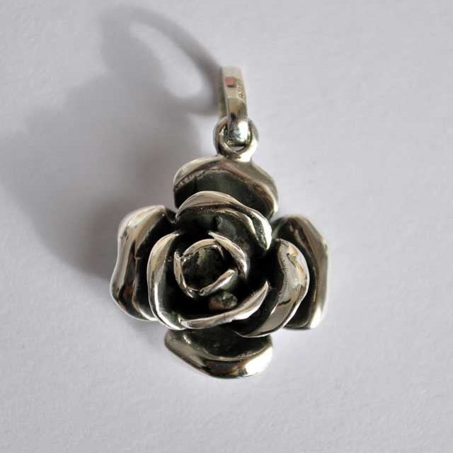Pendentif Rose argent massif 925 GM Arior