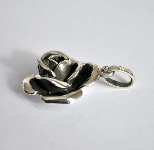 Pendentif Rose argent massif 925 GM Arior