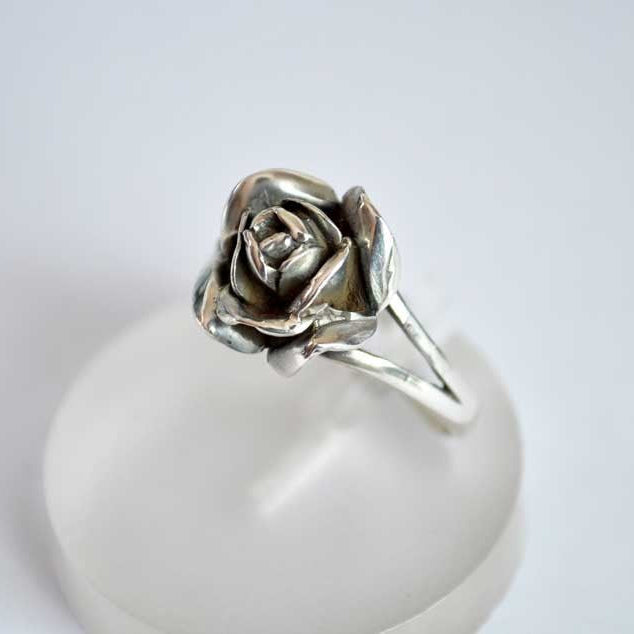 Bague Rose argent massif MM Arior