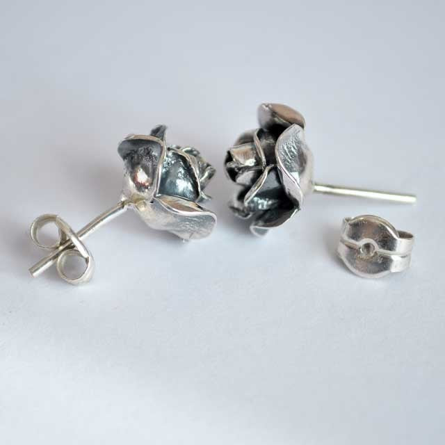 Boucles d'oreilles Rose argent 925 MM Arior