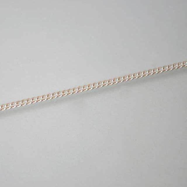 Chaîne gourmette argent massif 40 cm