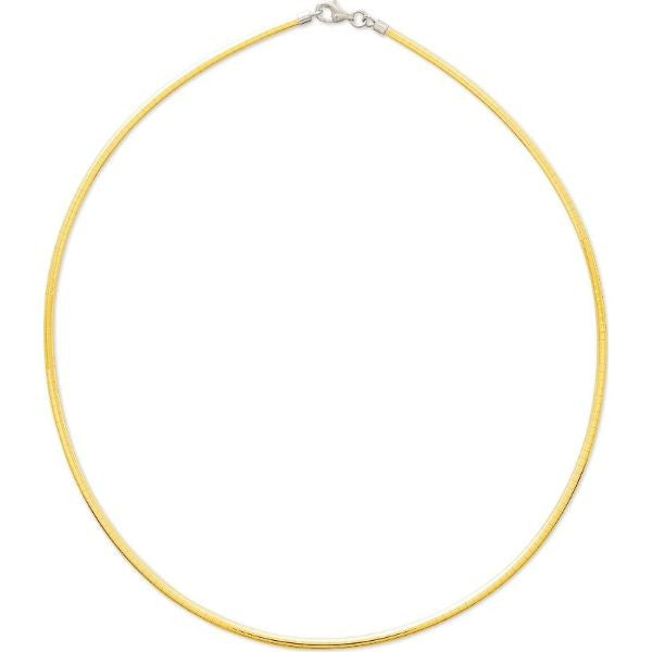 Collier Oméga 2 ors 18 carats réversible