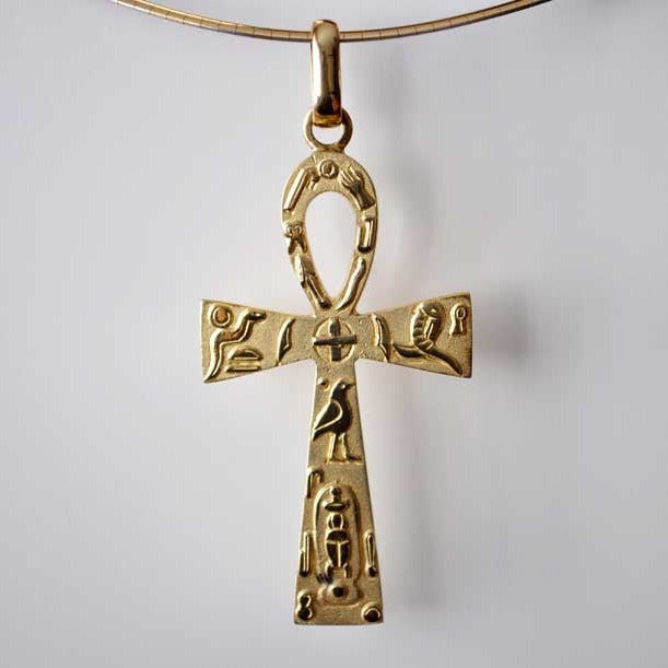 Croix de vie égyptienne or jaune 750 Alen Dione GM