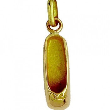 Pendentif chausson de danse or jaune 750