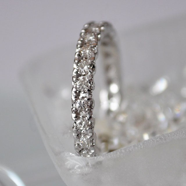 Alliance diamants tour complet 0,39k or gris 750