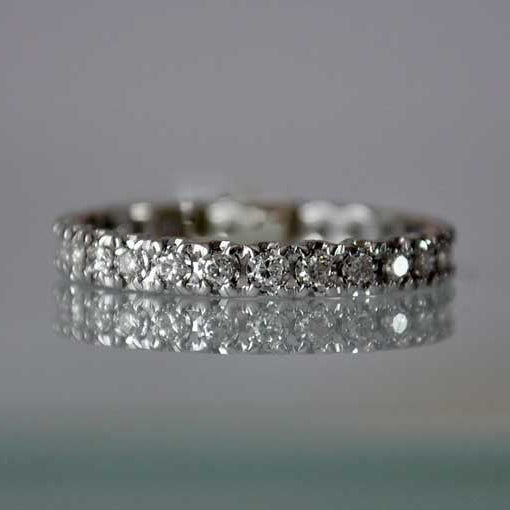 Alliance diamants tour complet 0,39k or gris 750