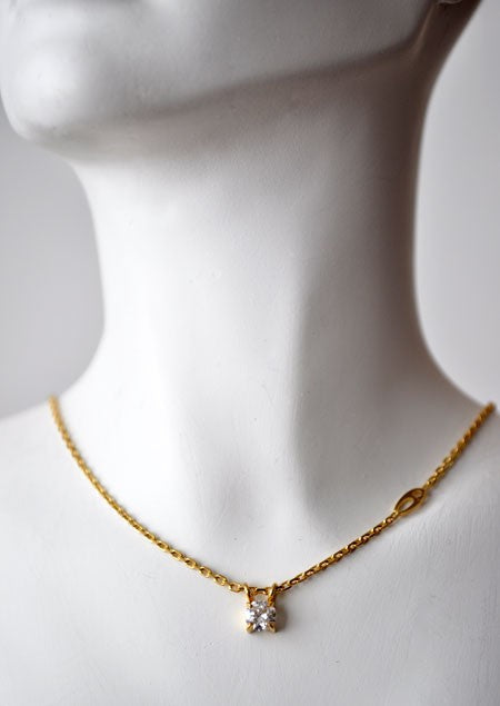 Pendentif diamant or jaune 750 Augis