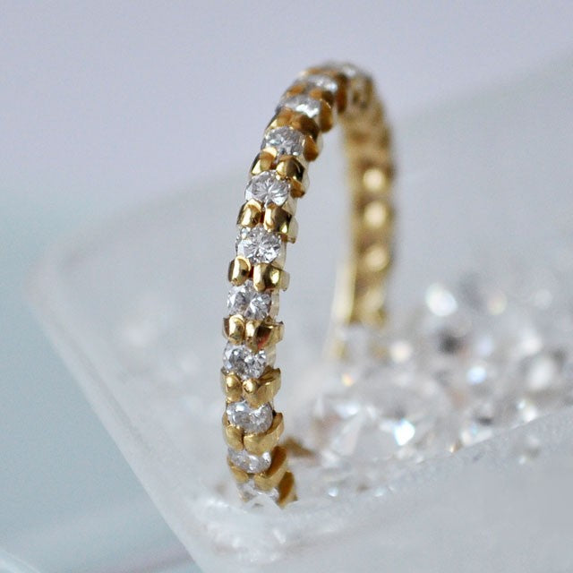 Alliance Mars diamants tour complet or jaune 750 1,06 k