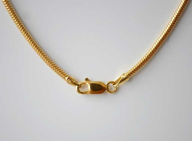 Chaine serpentine or jaune 750 45 cm