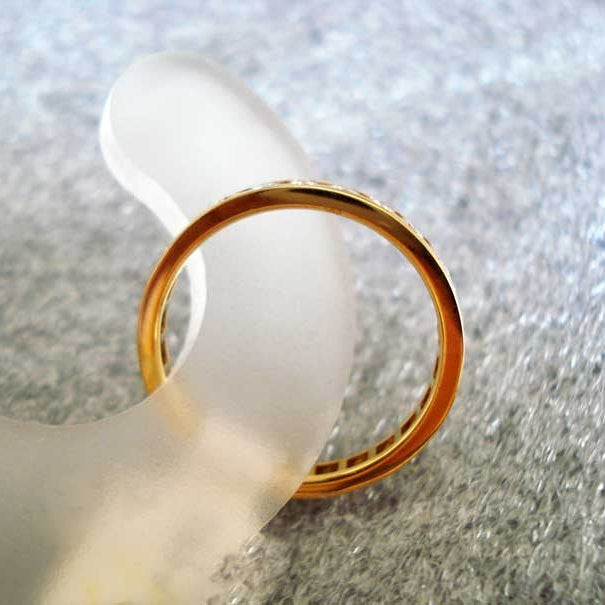 Alliance diamants tour complet or jaune 750 0,78k