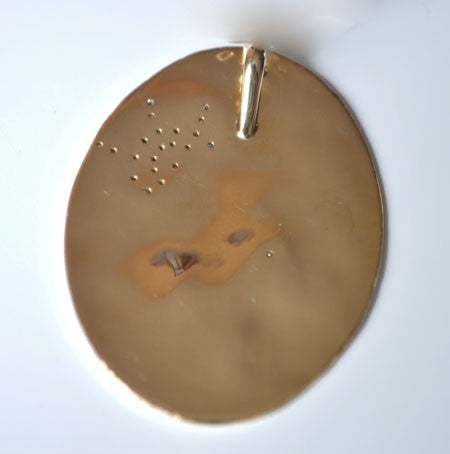 Médaillon Rétro diamants or jaune 750