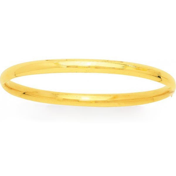 Bracelet demi-jonc or jaune 750 7 mm