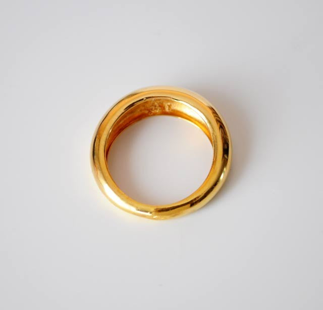 Bague jonc or jaune 750