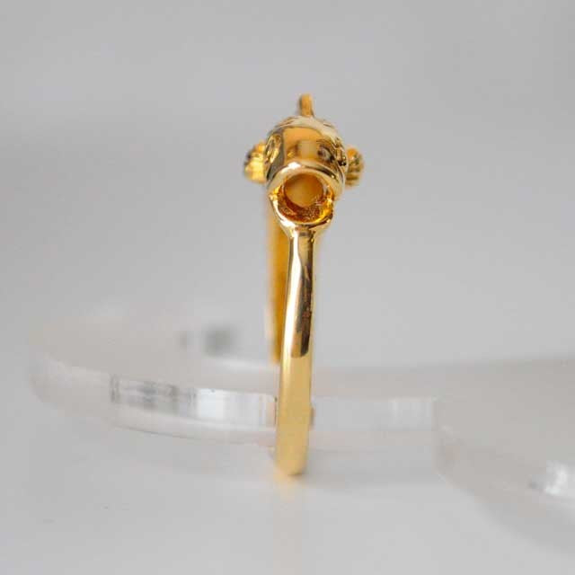 Bague poisson or jaune 750