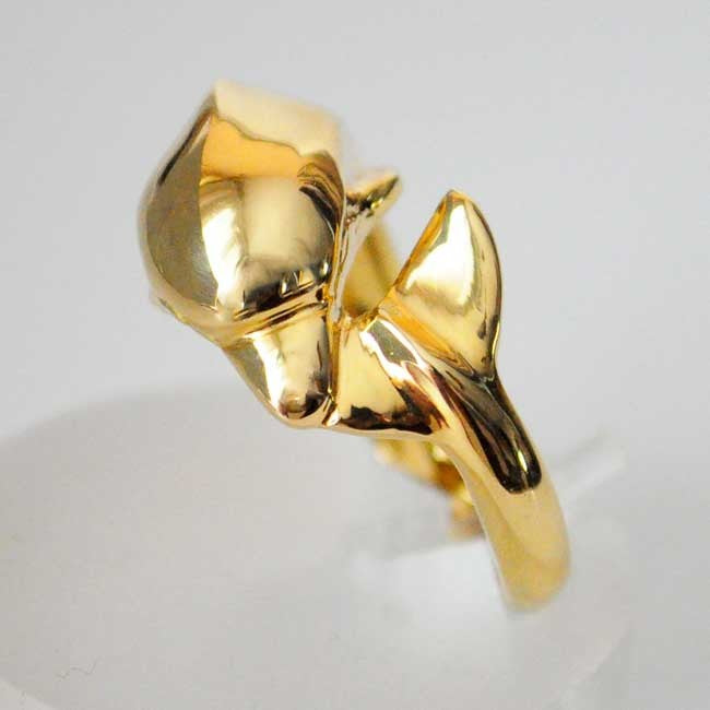 Dolphin ring GM yellow gold 750