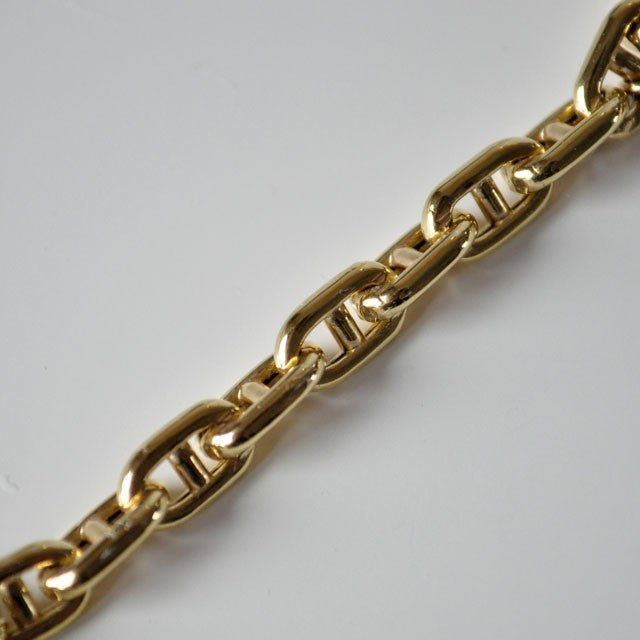 Bracelet marine ronde or jaune 750