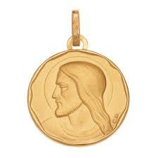 Médaille Christ 15 mm or jaune 750