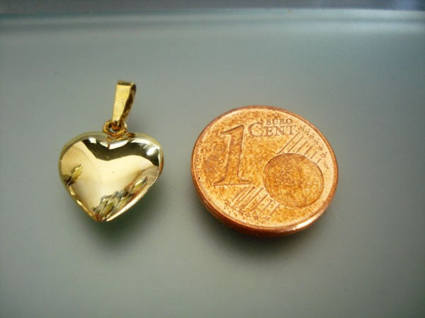 Pendentif coeur or jaune 750 MM