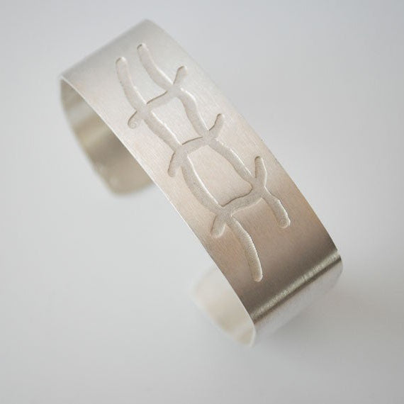 Jonc ouvert argent massif mat