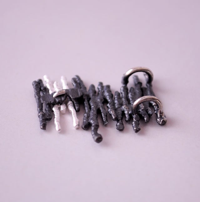 Diluvi Oxid pendant in 925 sterling silver Arior