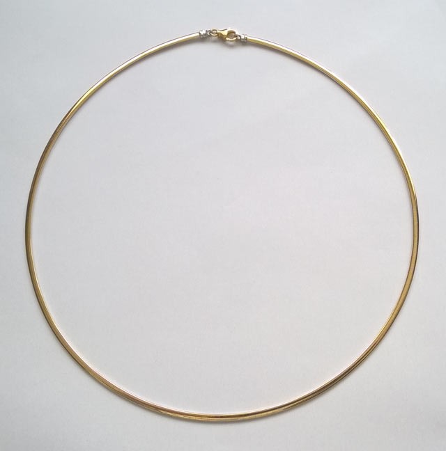 Collier Oméga 2 ors 750 réversible Caplain