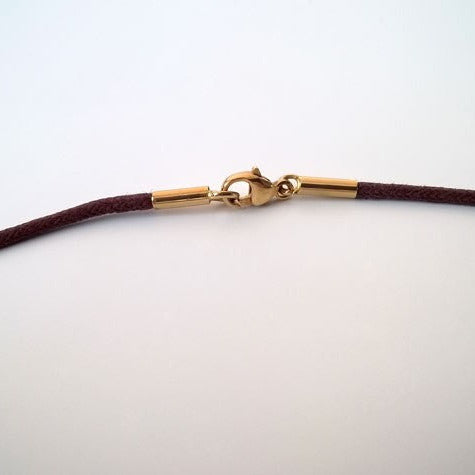 Cordon coton marron or jaune 750