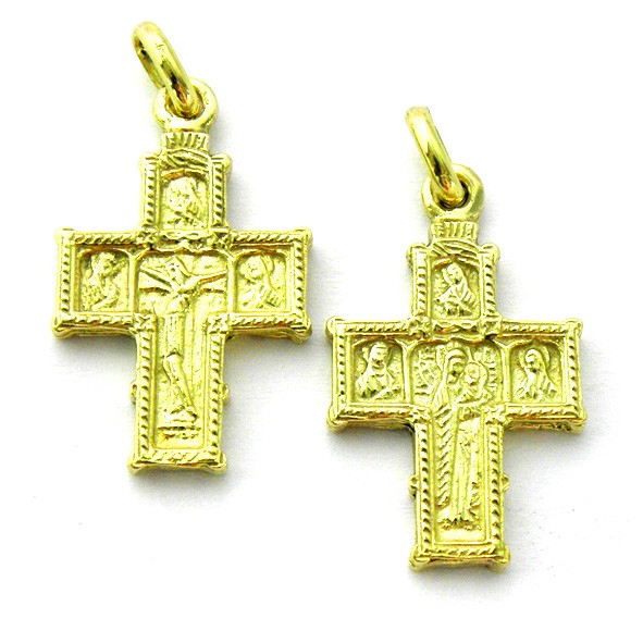 Croix Byzantine or jaune 750
