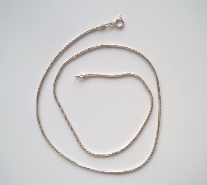 Chaine serpent ronde argent 925 40 cm