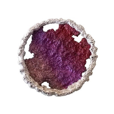 Pendentif Mistral émaux violet-rouge argent Arior