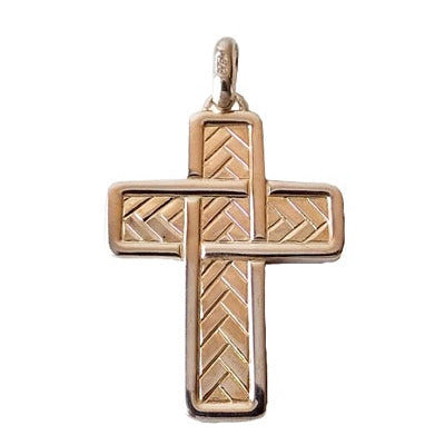 Cruz de plata de ley 925 de diseño original