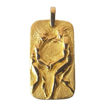 Pendentif signe du zodiaque gémeaux or jaune 750 Gay Frères
