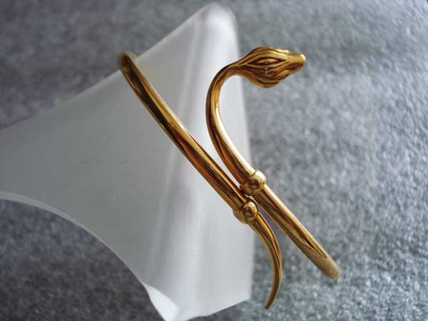 Bracelet jonc Serpent or jaune 750 Gay Frères