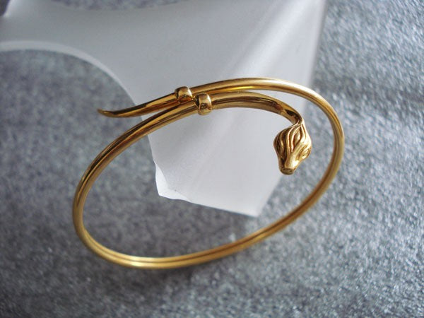 Bracelet jonc Serpent or jaune 750 Gay Frères