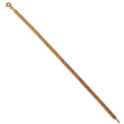 Bracelet grain de riz or jaune 750 Caplain