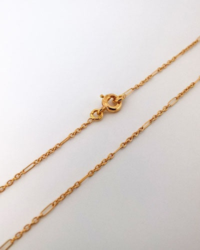 Chaîne alternée or jaune 750 45 cm